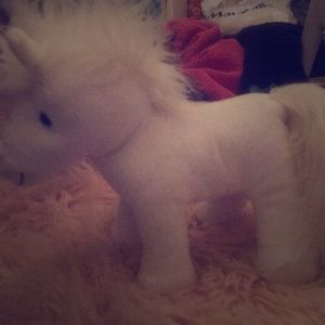 A stuffed animals horse